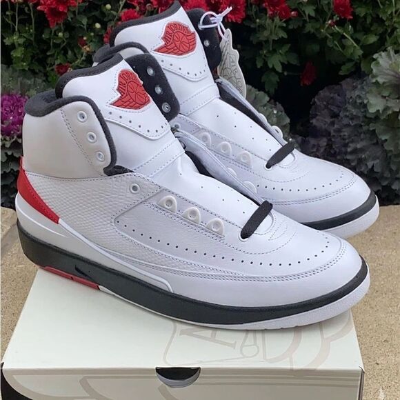Ships Now Nike Air Jordan 2 OG Chicago White Black Red DX2454-106 Size 14 Mens​
